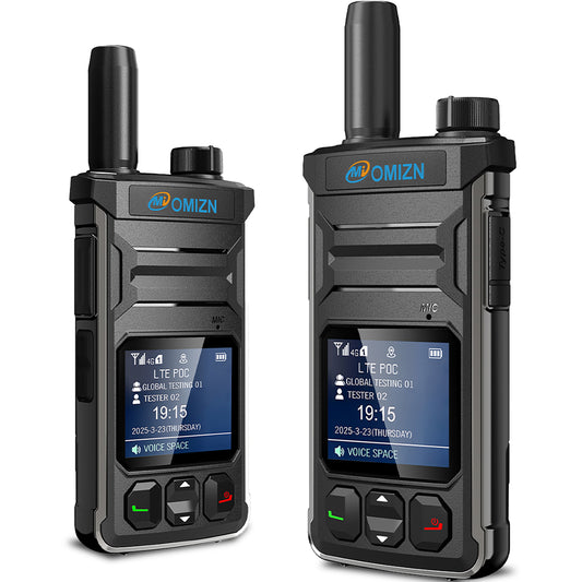 OMIZN T6 4G POC Walkie Talkie with SIM Card Unlimited Range Available Worldwide Cellular