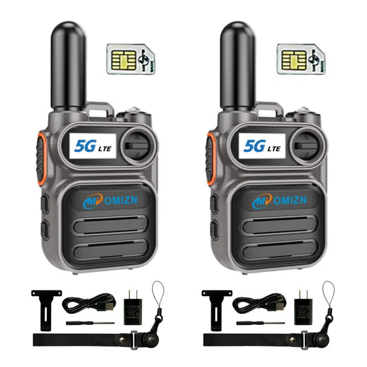 Walkie-talkie global OMIZN M5: intercomunicador de red pública con alcance nacional y transnacional de 5000 km y distancia ilimitada.