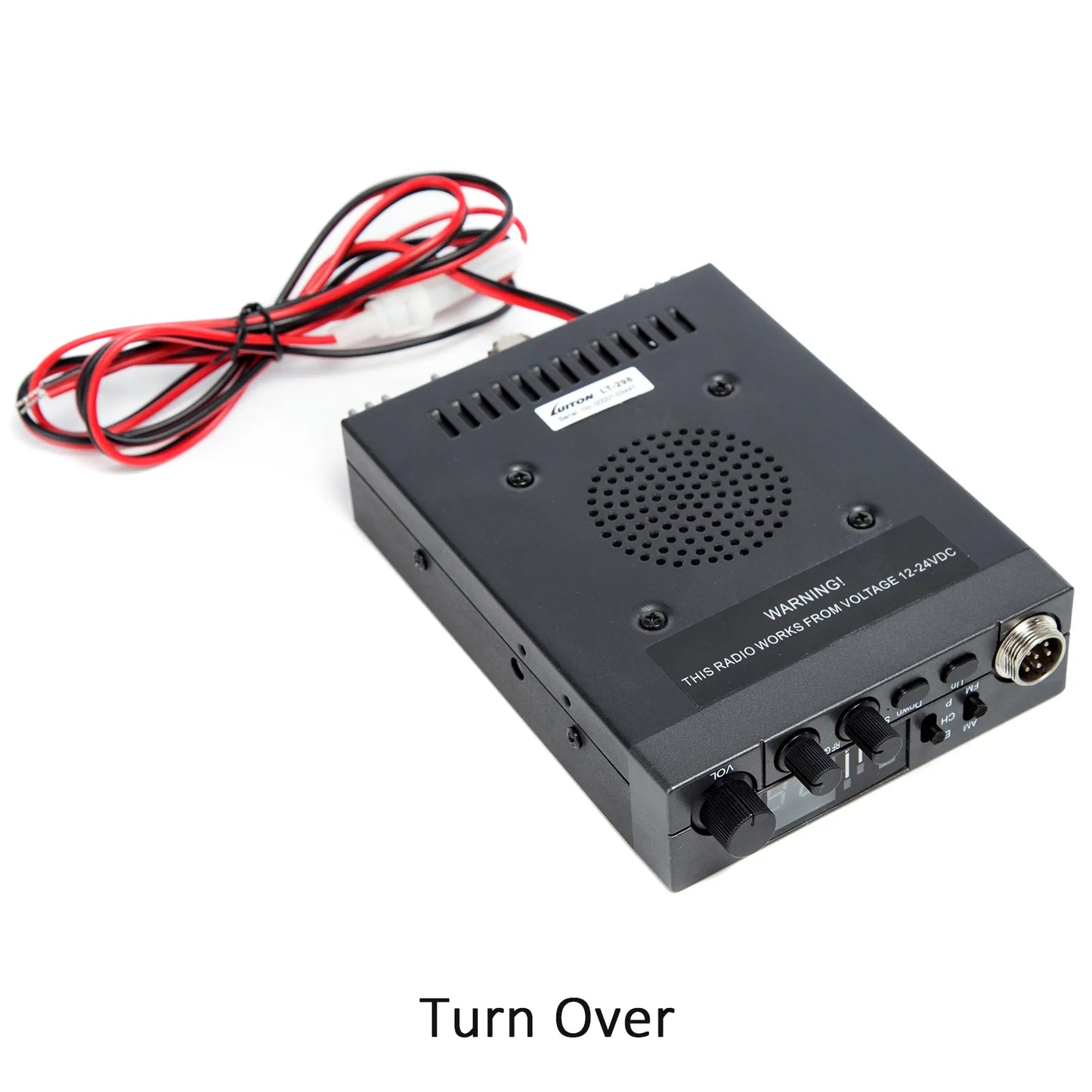 OMIZN LT-298 CB Radio AM/FM 40 canales completos, canal de emergencia instantáneo 9/19 Función ASQ, ganancia RF, conector para altavoz externo, pantalla de fácil lectura