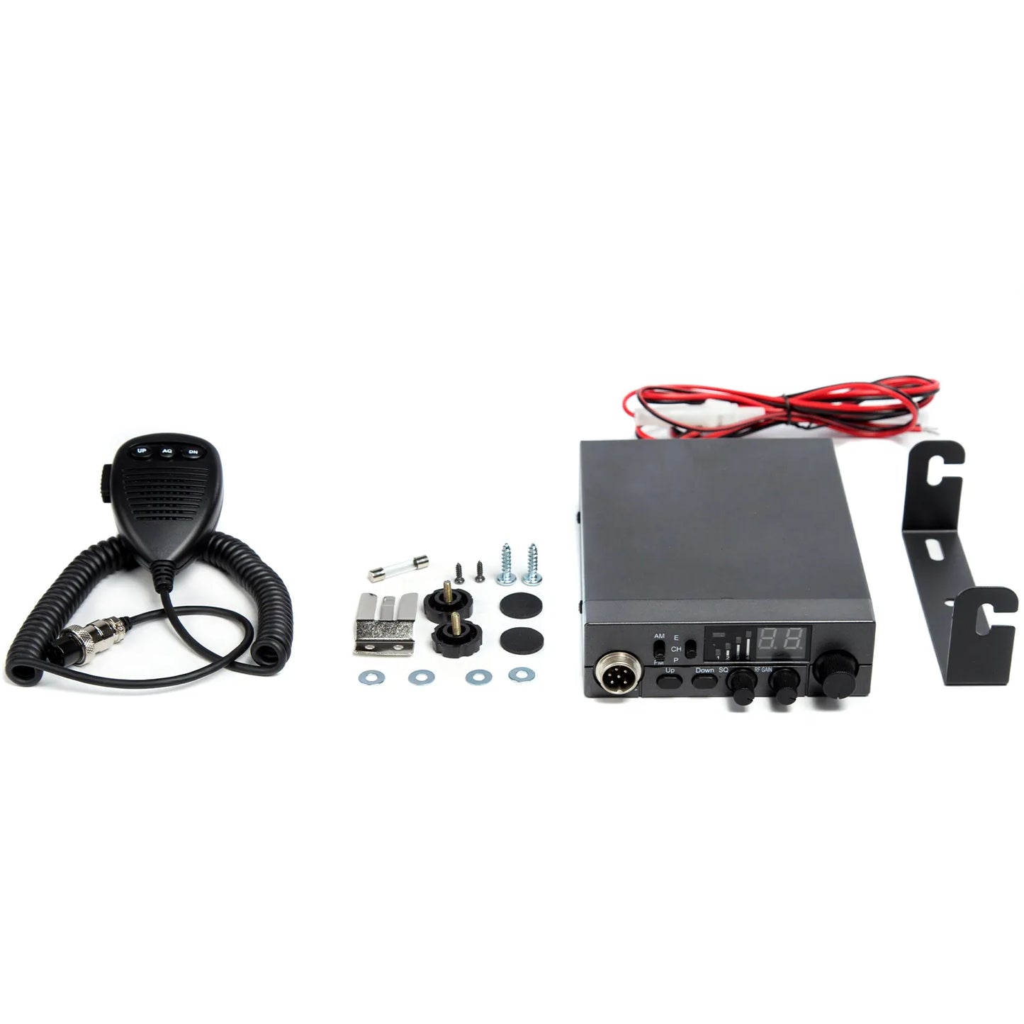 OMIZN LT-298 CB Radio AM/FM 40 canales completos, canal de emergencia instantáneo 9/19 Función ASQ, ganancia RF, conector para altavoz externo, pantalla de fácil lectura