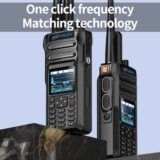 Radio bidireccional OMIZN X6 de modo dual (red pública y analógica) con canal privado de hasta 5000 millas de alcance.