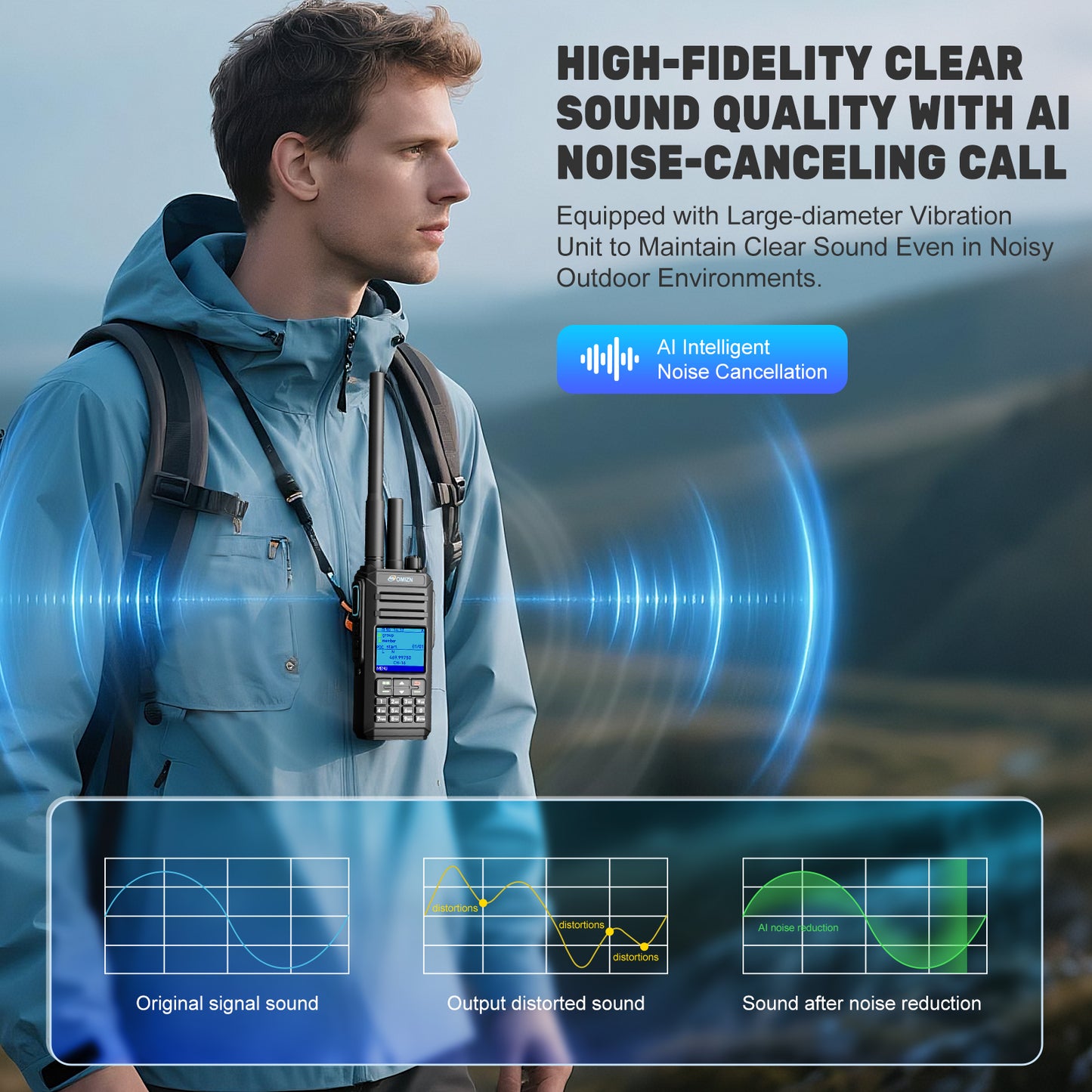 OMIZN X4 Public network+analog dual-mode intercom National distance communicable,IP67 waterproof and impact resistant,Sound loud and clear