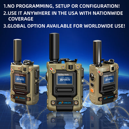 OMIZN M8 Global Walkie Talkie National 5000 kilometers public network intercom transnational intercom unlimited distance